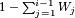 1 - \sum_{j=1}^{i-1}{W_j}